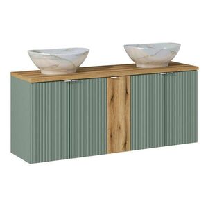 Petits-meubles DVOJUMYVADLO 140cm Jade Zelená a dřevo obraz