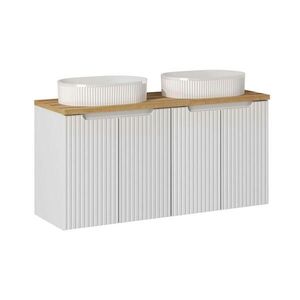 Petits-meubles DVOJUMYVADLO 120cm Riva Bílá a dřevo obraz
