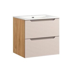 Petits-meubles UMYVADLO 61cm Mallory Béžová a dřevo obraz