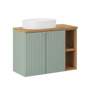 Petits-meubles UMYVADLO 80.4cm Jade Zelená a dřevo obraz