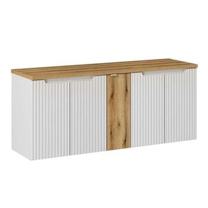 Petits-meubles SKŘÍŇKA POD UMYVADLO 140cm Riva Bílá a dřevo obraz