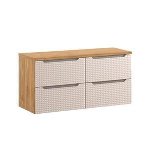Petits-meubles SKŘÍŇKA POD UMYVADLO 120cm Mallory Béžová a dřevo obraz
