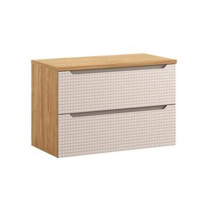 Petits-meubles SKŘÍŇKA POD UMYVADLO 90cm Mallory Béžová a dřevo obraz