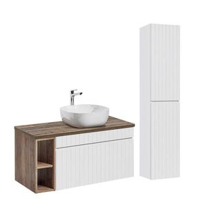 Petits-meubles KOUPELNOVÝ NÁBYTEK 100cm Zelie 2er-Set Bílá obraz