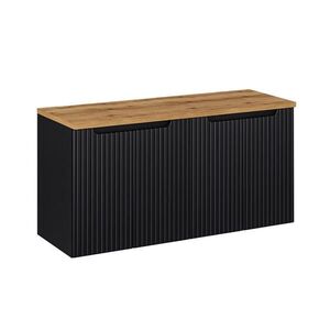 Petits-meubles SKŘÍŇKA POD UMYVADLO 120cm Riva Černá a dřevěná obraz