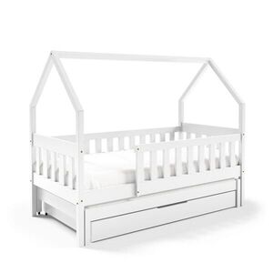 MASSENO VYSOKÁ Postel BAMBINA 80x160 s úložným prostorem, Bílá obraz