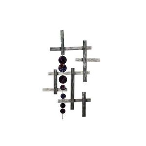 KUNSTLOFT KOVOVÁ NÁSTĚNNÁ DEKORACE ČERNÁ/STŘÍBRNÁ, 70/109 CM obraz