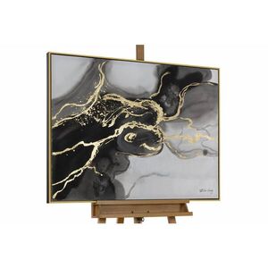 KUNSTLOFT RUČNĚ MALOVANÝ AKRYLOVÝ OBRAZ ČERNÝ/ŠEDÝ, 103/78 CM obraz