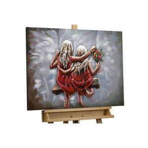 KUNSTLOFT KOVOVÝ OBRAZ STEJNÍ, A PŘECE JINÍ, 80/60 CM obraz