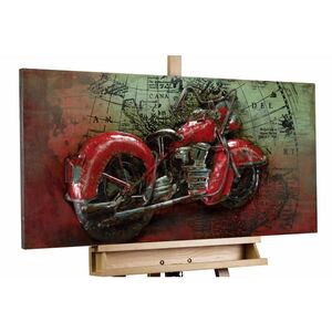 KUNSTLOFT KOVOVÝ OBRAZ ŽELEZNÝ KŮŇ, 100/50 CM obraz
