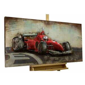 KUNSTLOFT KOVOVÝ OBRAZ RYCHLÝ JAKO BLESK, 120/60 CM obraz