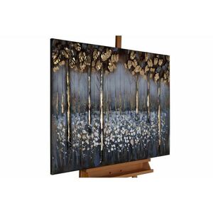 KUNSTLOFT KOVOVÝ OBRAZ LESNÍ ŠEPOT, 100/70 CM obraz