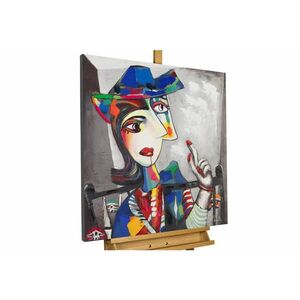 KUNSTLOFT RUČNĚ MALOVANÝ AKRYLOVÝ OBRAZ ŠEDÝ, 80/80 CM obraz