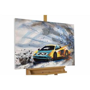 KUNSTLOFT RUČNĚ MALOVANÝ AKRYLOVÝ OBRAZ MODRÝ, 90/60 CM obraz