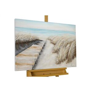 KUNSTLOFT RUČNĚ MALOVANÝ AKRYLOVÝ OBRAZ BÉŽOVÝ, 90/60 CM obraz