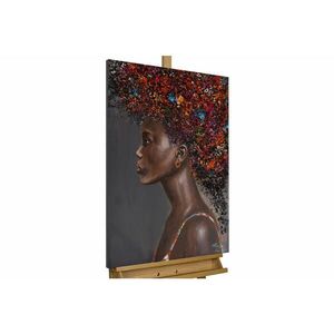 KUNSTLOFT RUČNĚ MALOVANÝ AKRYLOVÝ OBRAZ ČERNÝ, 60/90 CM obraz