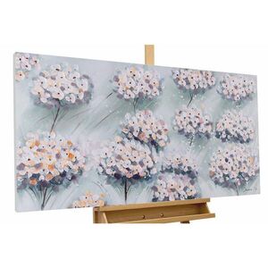 KUNSTLOFT RUČNĚ MALOVANÝ AKRYLOVÝ OBRAZ MODRÝ/ŠEDÝ, 120/60 CM obraz