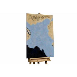 KUNSTLOFT RUČNĚ MALOVANÝ AKRYLOVÝ OBRAZ MODRÝ, 75/100 CM obraz