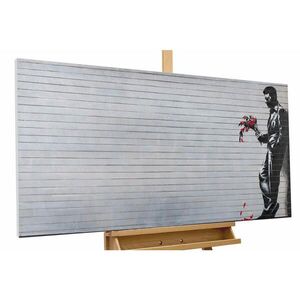 KUNSTLOFT RUČNĚ MALOVANÝ AKRYLOVÝ OBRAZ ČERNÝ, 120/60 CM obraz