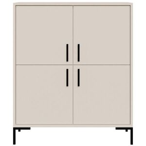 Beautysofa KOMODA Selena se 4 dvířky, kovové nohy, tiché dovírání, kašmír, 100 cm obraz