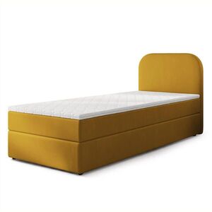 MASSENO AMERICKÁ POSTEL CERIA 80x200 cm, s matrací a úložným prostorem, KRONOS 01, Gelb obraz