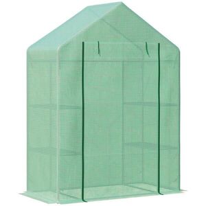 Outsunny FOLIOVÝ SKLENÍK, zelený, PE plast, ocel obraz