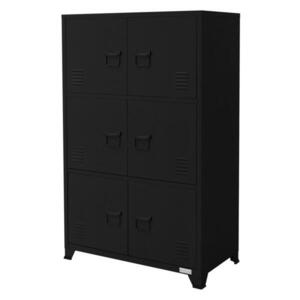 ML-DESIGN SKŘÍŇ NA DOKUMENTY 75x40x120 cm černá z oceli obraz