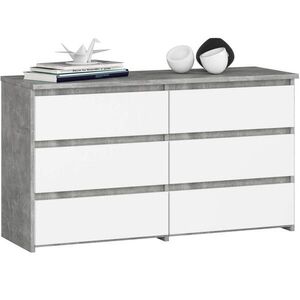 RAUMHIRSCH FURNITURE KOMODA Beton, bílá 57/100/35 obraz