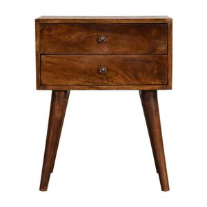Artisan Furniture NOČNÍ STOLEK Ariella, kaštanově hnědý obraz