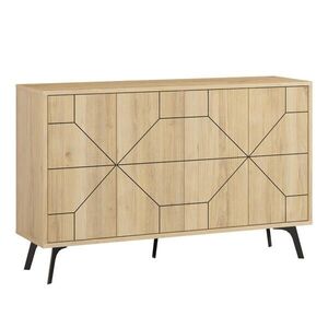 Calicosy 4DVEŘOVÁ zdobená příborník, šířka 123 cm - DUNE obraz