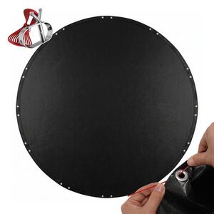 Relaxdays KRYT Černá pro kulatý bazén průměr 680 cm obraz