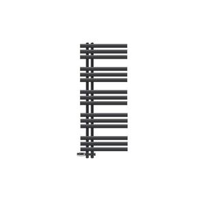 LuxeBath KOUPELNOVÝ radiátor Iron EM 500 x 1200 mm antracitový s průchozím ventilem obraz