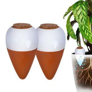 Relaxdays ZAVLAŽOVAČ Bílá 2ks-sada keramika korek 350 ml obraz