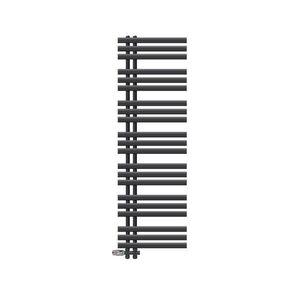 LuxeBath KOUPELNOVÝ radiátor Iron EM 500 x 1600 mm antracitový s průchozím ventilem obraz