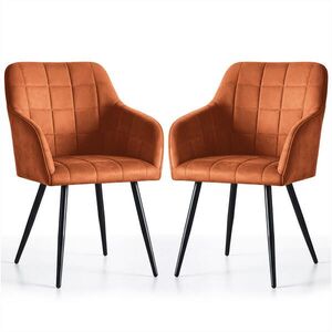 RAUMHIRSCH FURNITURE ČALOUNĚNÉ ŽIDLE, sada 2 ks, kovové nohy bronzové, černé 54/82/58 obraz