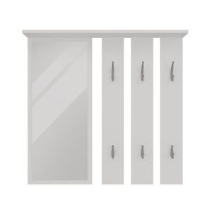 RAUMHIRSCH FURNITURE NÁSTĚNNÁ VĚŠÁKOVÁ SKŘÍŇ Bílá 85/82/15 obraz