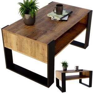 CraftPAK KONFERENČNÍ STOLEK Dřevotřísková deska, obdélníkový, stabilní, ořechová barva 45/53, 6/92 cm obraz