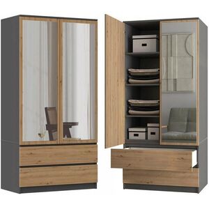 RAUMHIRSCH FURNITURE SKŘÍŇ Anthracit, Artisan 90/180/50 obraz