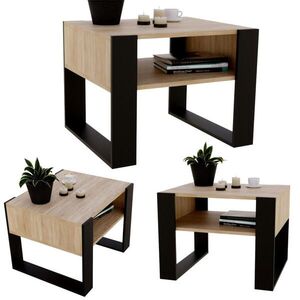 CraftPAK KONZOLOVÝ STOLEK z dřevotřísky, obdélníkový, stabilní, dub Sonoma 45/53, 6/65 cm obraz