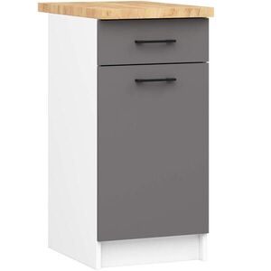 RAUMHIRSCH FURNITURE SPODNÍ SKŘÍŇKA Bílá, grafitově šedá 85/40/46 obraz