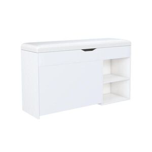 STILVORA LAVICE NA BOTY bílá s úložným prostorem, do předsíně a obývacího pokoje, 100×30×52 cm obraz