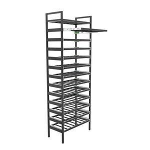 Metalo Pro KOVOVÝ STOJAN NA VÍNO Amarone na 91 lahví černá 170/60/30 cm obraz