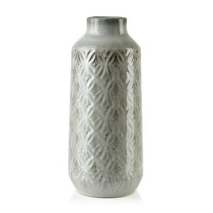 Mondex VÁZA YARINE BEIGE, keramická, béžová, 8xh37, 5 cm obraz