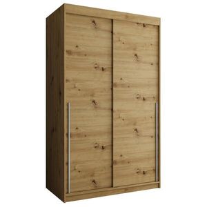 Home Collective ŠATNÍ SKŘÍŇ S POSUVNÝMI DVEŘMI 120 cm šířka, Artisan se stříbrným úchytem obraz