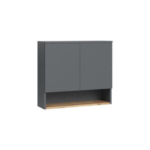Vicco SKŘÍŇKA DO KOUPELNY Viktor, Antracit/Zlatý mocný dub, 68 x 60 cm se 2 dveřmi obraz
