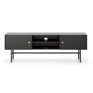 Selsey TV stolek Divenos černý se zlatými akcenty 155/52/35 cm obraz