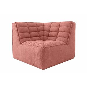 Kaiser Möbel ROHOVÝ MODUL, plyšová tkanina Pop, Růžová, LAZY obraz
