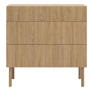 Selsey KOMODA Nolie dekor dubu se 3 zásuvkami 90 cm obraz