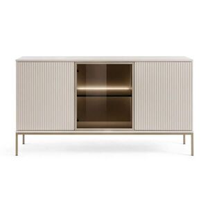 Selsey KOMODA Tosena černá/dub Wotan s LED 154 cm obraz