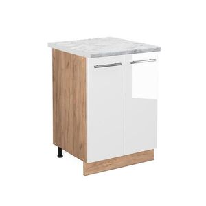 Vicco SPODNÍ SKŘÍŇKA KUCHYŇSKÉ LINKY Fame-Line Bílá vysoký lesk 60 cm , PD Mramor obraz